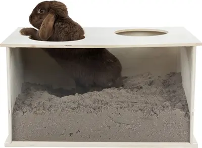 Trixie graafbak voor konijnen 58 x 38 x 30 cm – met plexiglas - Afbeelding 5