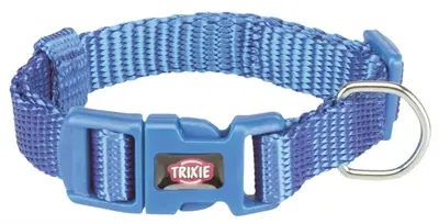 Trixie halsband Premium royal blauw 15-25 x 1 cm – maat XS-S
