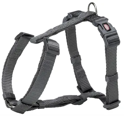 Trixie H-tuig hond Premium grijs 75-120 x 2,5 cm – verstelbaar