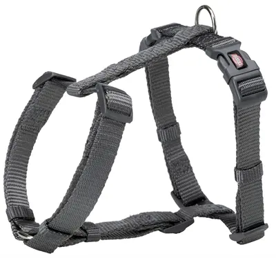 Trixie hondentuig Premium H grijs 52-75 x 2 cm – verstelbaar