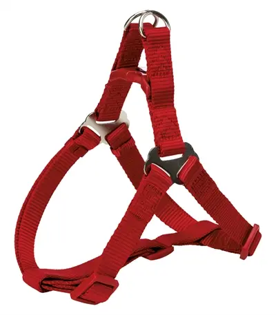 Trixie hondentuig One Touch rood 50-65 x 2 cm – met trekontlasting
