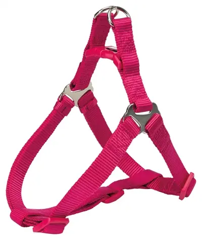 Trixie hondentuig One Touch fuchsia 40-50 x 1,5 cm – met trekontlasting