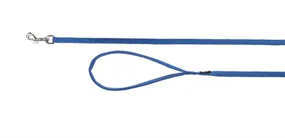 Trixie hondenriem Premium royal blauw 100 x 2,5 cm – neopreen handvat - Afbeelding 2