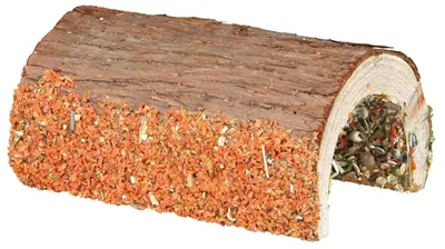Trixie houten brug met groente en noten 20 cm – voor knaagdieren