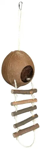 Trixie kokosnoothuis met kokosvezels 13 x 56 cm – voor knaagdieren