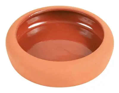Trixie keramische voerbak afgerond 17 cm – terracotta-look
