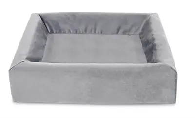 Bia Bed Royal fluwelen hoes hondenmand grijs 60 x 50 cm