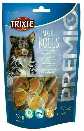 Trixie Premio Sushi Rolls 100 g – hondensnack van 90% witvis