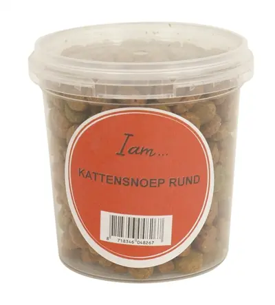 I Am kattensnoep rund 70 g – in hersluitbaar potje