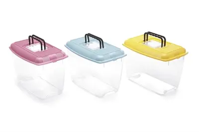 Imac Ariel plastic aquarium assorti 10 liter – met deksel en handvat - Afbeelding 4