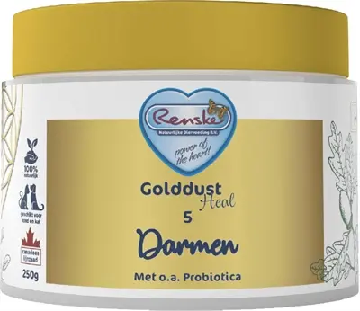 Renske Golddust Heal 5 darmen 250 g – supplement hond en kat