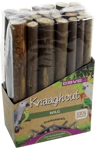 Esve knaaghout vogel wilg 10 cm – natuurlijk sloopspeelgoed, 120 g