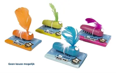 Coockoo Bug Me! elektronisch kattenspeelgoed – kevertje met veertjes