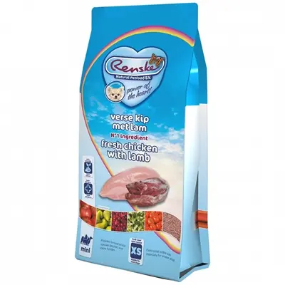 Renske hondenvoer Adult Mini verse kip en lam 2 kg – kleine brokjes