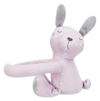Trixie Junior speelset deken en konijn grijs/lila – voor pups - Afbeelding 7