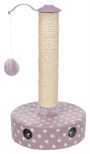 Trixie Junior krabpaal fleece lila 26 x 26 x 47 cm – voor kittens