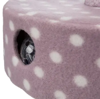 Trixie Junior krabpaal fleece lila 26 x 26 x 47 cm – voor kittens - Afbeelding 2