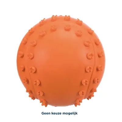 Trixie speelbal natuurrubber 6 cm assorti – met geluid, 3 stuks - Afbeelding 3