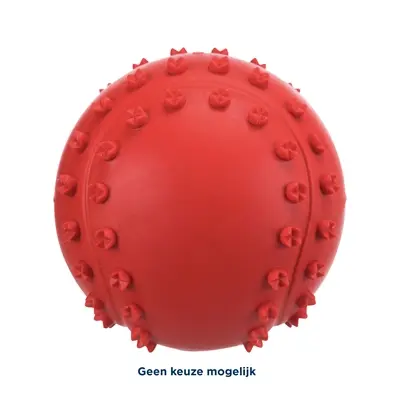 Trixie speelbal natuurrubber 6 cm assorti – met geluid, 3 stuks - Afbeelding 4