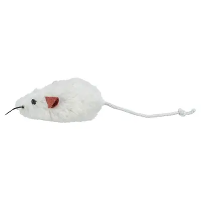 Trixie pluche muizen langharig 9 cm – 48 stuks in ton - Afbeelding 3