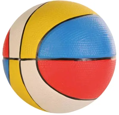 Trixie latex ballen 13 cm – voetbal of basketbal, met geluid, assorti - Afbeelding 5