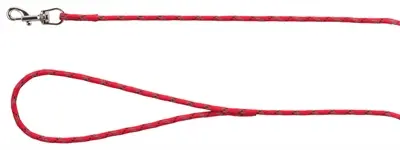 Trixie Junior sleeplijn rood 4 mm x 4 m – rond nylon, met handlus - Afbeelding 4