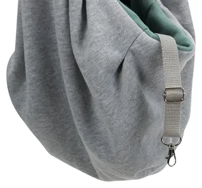 Trixie Junior hondentas buikdrager lichtgrijs/mintgroen 60 x 22 x 20 cm - Afbeelding 7