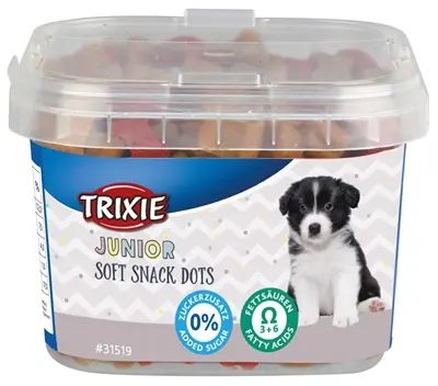 Trixie Junior Soft Snack Dots met omega-3 140 g – kip en zalm