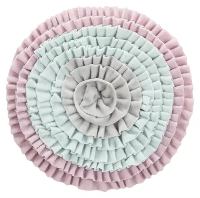 Trixie Junior snuffelmat rond roze/mintgroen/grijs 38 x 38 cm - Afbeelding 4