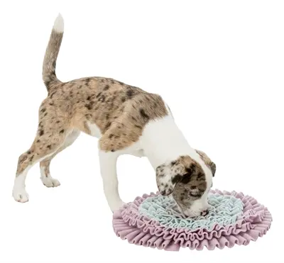 Trixie Junior snuffelmat rond roze/mintgroen/grijs 38 x 38 cm - Afbeelding 9