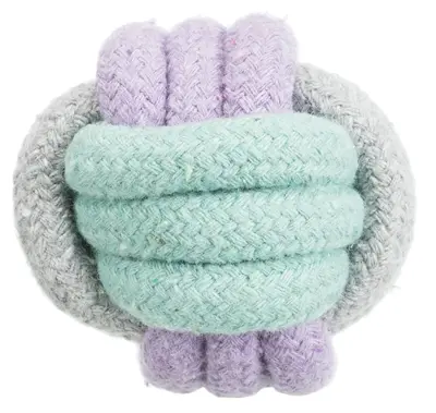 Trixie Junior touwbal 6 cm – geknoopt katoen/polyester voor pups