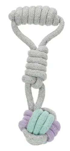 Trixie Junior touwbal met touw 23 cm – 3 stuks, voor pups - Afbeelding 2