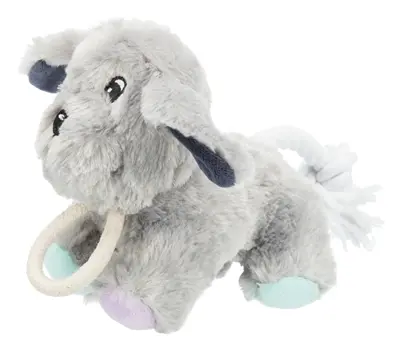 Trixie Junior pluche hond met touw 24 cm – met geluid - Afbeelding 2