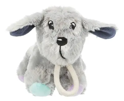 Trixie Junior pluche hond met touw 24 cm – met geluid - Afbeelding 3