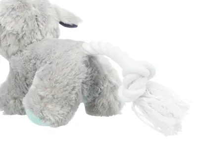 Trixie Junior pluche hond met touw 24 cm – met geluid - Afbeelding 6