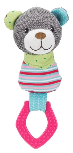 Trixie Junior beer bijtring stof 23 cm – met geluid