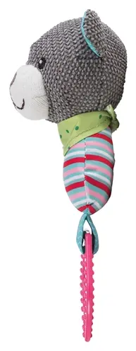 Trixie Junior beer bijtring stof 23 cm – met geluid - Afbeelding 2
