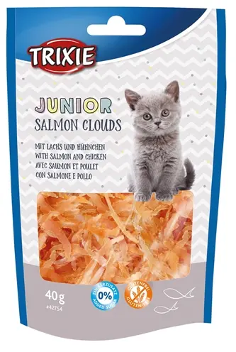 Trixie Junior Salmon Clouds 40 g – kattensnack met zalm en kip