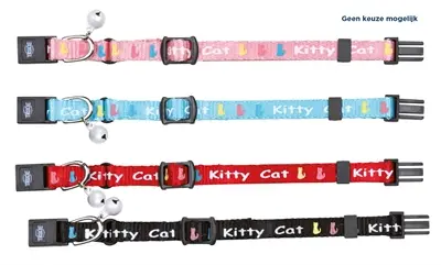 Trixie kittenhalsband Junior Kitty Cat – assorti, met belletje - Afbeelding 4