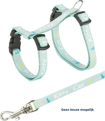 Trixie kittentuig Junior Kitty Cat met riem 21-33 cm – assorti - Afbeelding 6