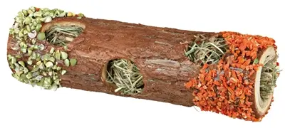 Trixie tunnelbuis met hooi en hibiscus 20 x 6,5 cm – knaagspeelgoed - Afbeelding 4