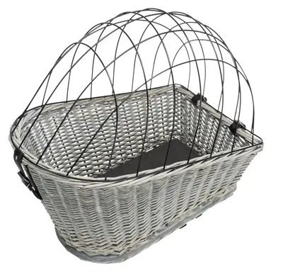 Trixie fietsmand bagagedrager grijs 55 x 35 x 49 cm – met rooster - Afbeelding 4
