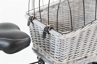 Trixie fietsmand bagagedrager grijs 55 x 35 x 49 cm – met rooster - Afbeelding 8