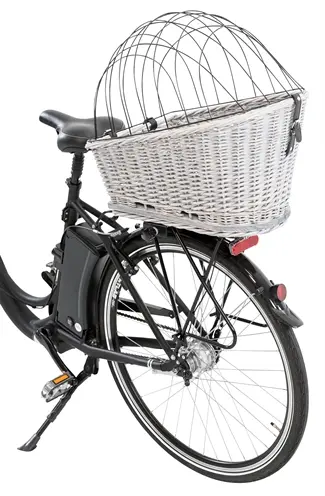Trixie fietsmand bagagedrager grijs 55 x 35 x 49 cm – met rooster - Afbeelding 9