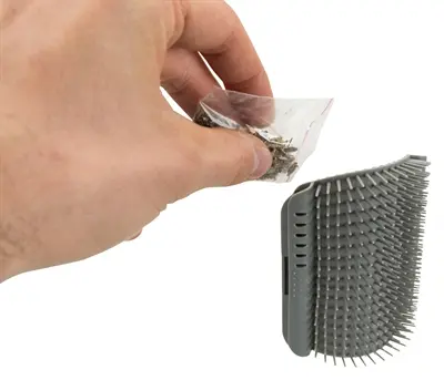Trixie massageborstel voor muurhoek grijs 8 x 13 cm – kat - Afbeelding 6