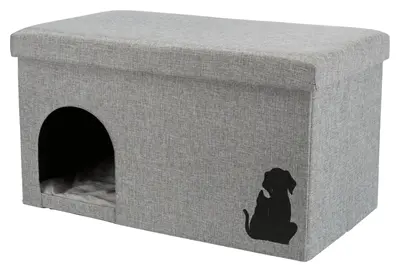 Trixie kattenhuis Kimy lichtgrijs 72 x 40 x 40 cm – met opbergvak