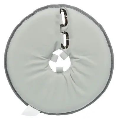Trixie beschermkraag polyester/schuimrubber grijs S 30-34 x 19,5 cm