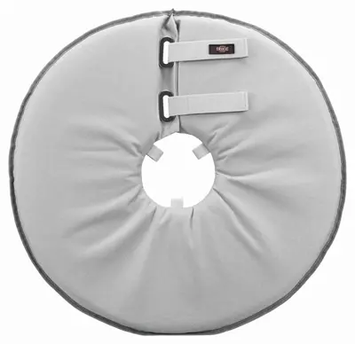 Trixie beschermkraag polyester/schuimrubber grijs L 46-49 x 24 cm