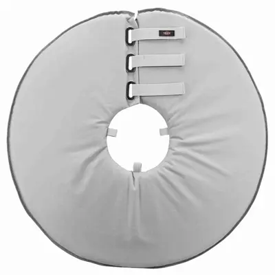 Trixie beschermkraag polyester/schuimrubber grijs XL 60-64 x 29 cm