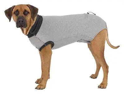 Trixie operatieshirt hond grijs S 35 cm – katoen met elastan - Afbeelding 2